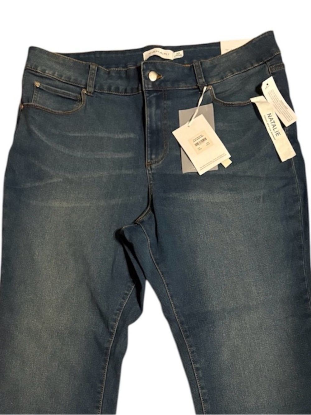 Tahari Mid Rise Bootcut Jeans 20W Dark Wash Stretch Denim NWT Flare - Picture 3 of 9